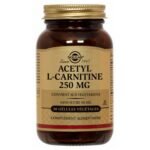 Solgar Acetyl-L-Carnitine 250mg 30 Vegetable Capsules (free form) is a food complement.