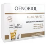 Oenobiol Elixir Perfect High Performance Anti-Aging Program 30 Sticks is a food supplement with natural extracts, vitamins and minerals, with sweetener.