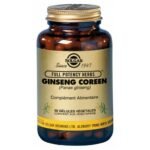 Solgar Korean Ginseng 50 Vegetable Capsules is a food supplement.