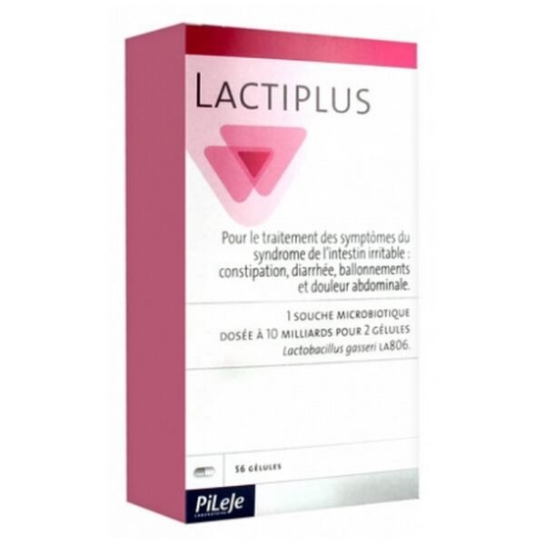 Pileje Lactiplus 56 Capsules - это медицинское устройство, предназначенное для лечения симптомов синдрома раздраженного кишечника: запора, диареи, вздутие живота и, в частности, боли в животе.