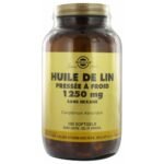 Solgar Linseed Oil Cold Pressed 1250mg 100 Softgels is food complement without hexan.
