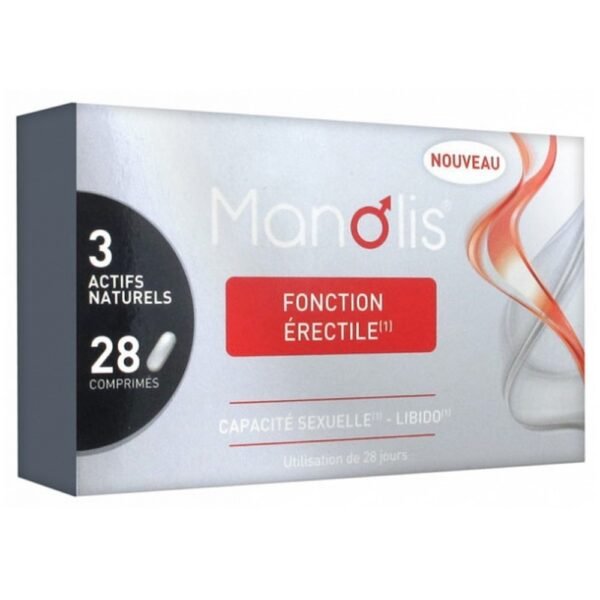 Sérélys Manolis Erectile Function 28 Tablets is a food supplement for men with occasional erectile dysfunction and decreased libido.