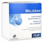 Pileje Melioran Emotional Overload Mood Fragility 90 Tablets is a food supplement based on associations of selected vegetable actives