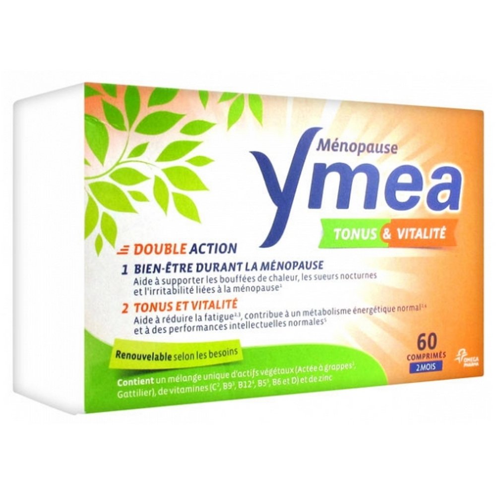 menopause-tone-vitality-60 Ymea Menopause Tone & Vitality 60 Tablets is a double action food supplement that promotes tone and vitality, but also well-being during menopause.