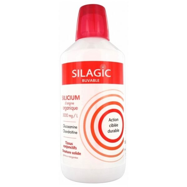Silagic Organic Silicon Gluco-Chondro 1 Litre is a food supplement in form of drinkable solution based on organic silicon (3000mg/L), Glucosamine and Chondroitin.