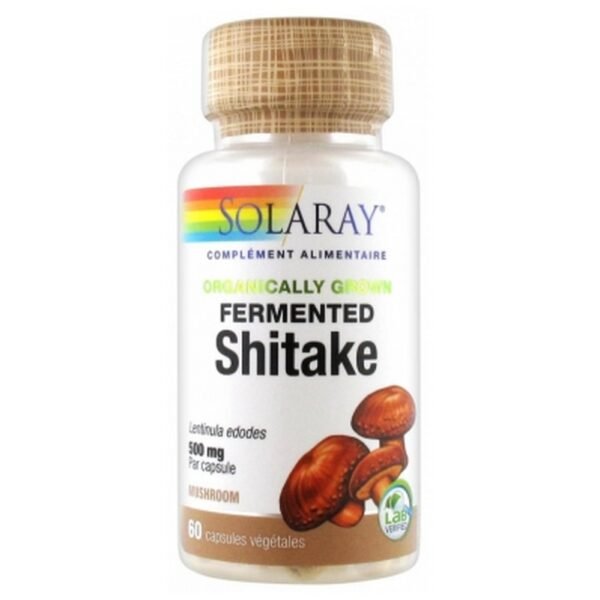 Solaray Shitake 500mg 60 Vegetable Capsules is a food supplement in form of capsule based of shitake.