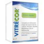 Vitrécor 90 Capsules is a dietary supplement based on Sodium Hyaluronate, White Tea, Blueberry, Magnesium, Zinc and Vitamin B6, vegetable formula, elaborated to help maintain vision.