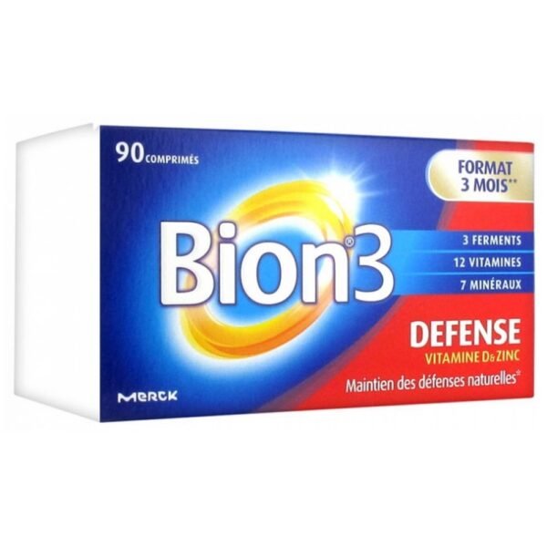 Bion 3 Defense 90 Tablets is a food supplement in form of table based of 3 patented ferments Tri-Bion, vitamins and minerals.