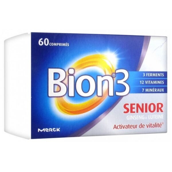 Bion 3 Senior 60 Tablets is a food supplement in form of tablet based of 3 patented Tri-Bion ferments, vitamins, minerals and plants extracts.
