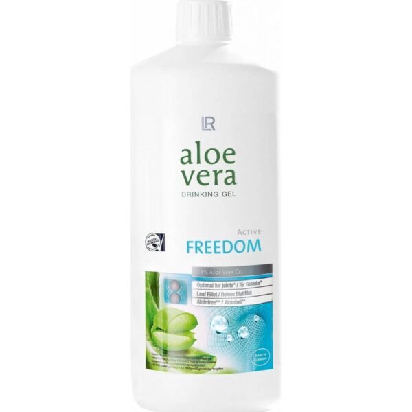 Freedom means movement. Enjoy freedom of movement without restrictions! Aloe Vera Drinking Gel Freedom contains nutrients important for joints and is therefore the best option. Liquid food supplement. Designed for physically active people.