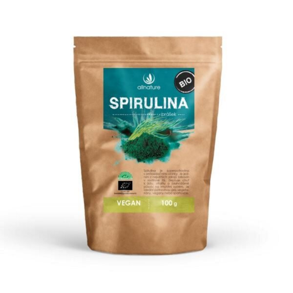 Allnature Spirulina is a unique source of plant protein, making it ideal for vegans and vegetarians. It is a superfood with antioxidant abilities and also helps the immune system, natural defenses, normal blood sugar, tone, vitality, weight loss, weight control and muscle mass.
