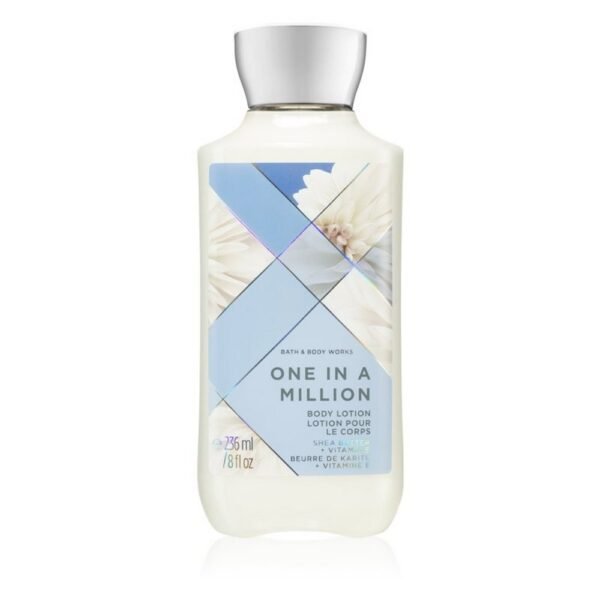 Лосьон для тела Bath & Body Works One in the Million - идеальное дополнение к аромату из одноименного ассортимента. Лосьон питает вашу кожу и обеспечивает ей необходимое увлажнение. При регулярном использовании ваша кожа будет бархатистой, гладкой и неотразимо мягкой.