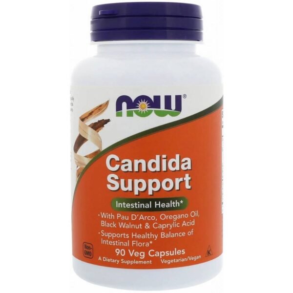 Candida Support contributes to the normal state of the intestinal microflora . Candida Support contains herbal ingredients (Pau D´Arco, black walnut and oregano oil), biotin and caprylic acid.