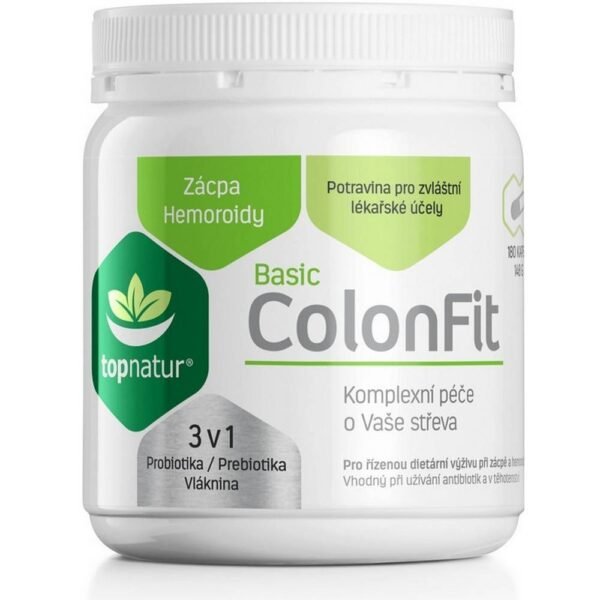 ColonFit is a 100% plant product. It is intended for controlled dietary nutrition for constipation and hemorrhoids. Suitable for taking antibiotics.