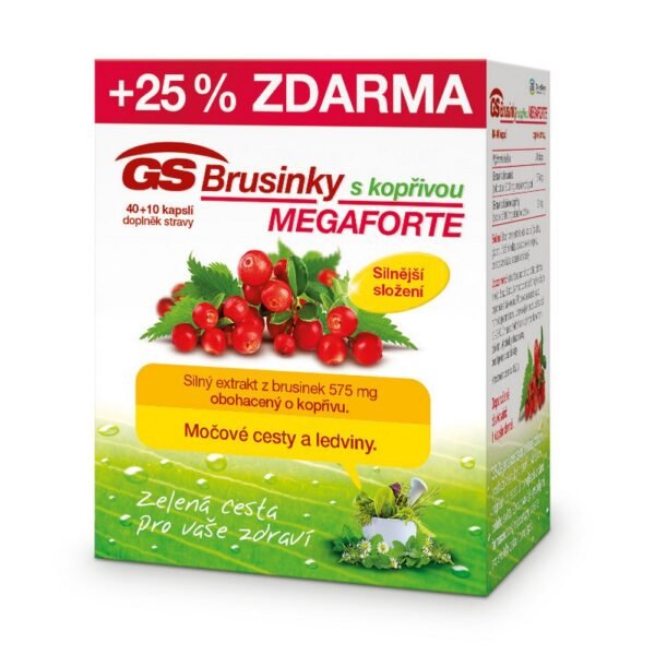 GS Cranberries Megaforte with nettle is a dietary supplement in the form of capsules