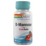 Solaray D-Mannose Plus CranActin 60 Vegcaps is an effective natural dietary supplement used to treat urinary tract infections and cystitis.