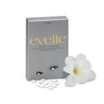 Evelle tablets are a dietary supplement containing vitamin E, C, biotin, Bio-Marine Complex, Pycnogenl, silicon and plant extracts.