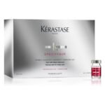 Say good-bye to excessive hair loss. The Kérastase Specifique intensive anti-hair loss treatment brings visible results in no time. The treatment prevents hair loss, promotes skin elasticity, and improves the quality of new hair fibres.