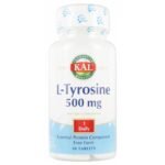 Kal L-Tyrosine 500mg 30 Tablets is a food supplement based of L-Tyrosine.