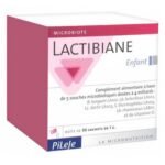 Pileje Lactibiane Children 30 sachets of 1g contains 5 probiotic strains of which the strain Lactobacillus Rhamnosus GG which reinforces the intestinal flora and helps to improve natural defences.