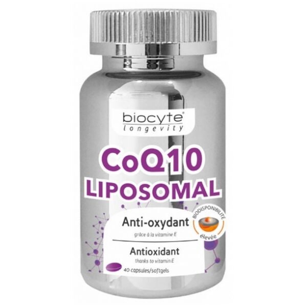Biocyte Longevity CoQ10 40 Capsules is a food supplement in form of capsule based of Coenzyme Q10 and Vitamin E.