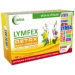 Astina LYMFEX is a dietary supplement that contains 13 green herbs: Himalayan cedar, butterbur, burdock, milk thistle, juniper, nettle, dandelion, chlorella, spirulina, green barley, green tea, garlic, turmeric. Furthermore, the enzyme serrapeptase.