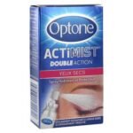 Optone ActiMist 2 in 1 Eye Spray Dry and Irritated Eyes 10ml is a liposomal eye spray that repairs the moisturizing natural film of the eye reducing the loss of hydration