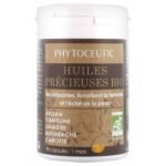 Phytoceutic Organic Precious Oil 90 Capsules is an organic food supplement in form of capsule based on 5 precious oils.