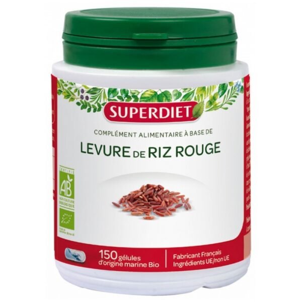 Капсулы Super Diet Organic Red Rice Yeast 150 - это пищевая добавка, которая помогает поддерживать нормальный уровень холестерина.