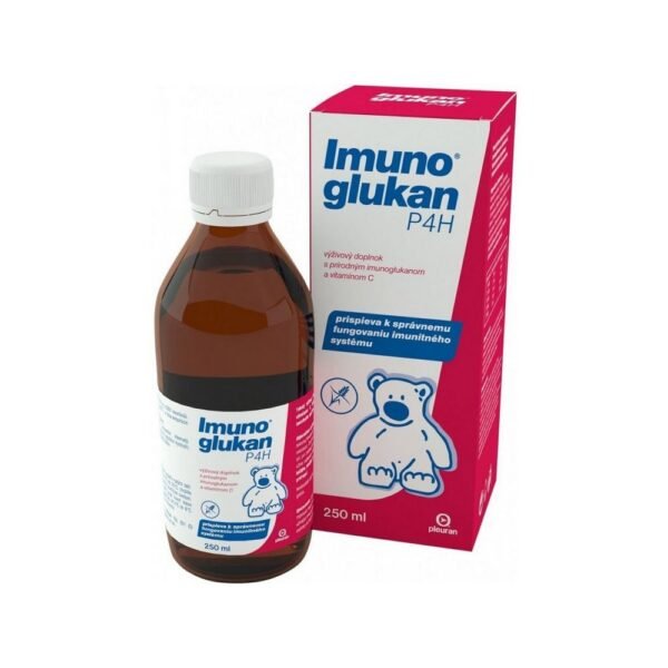 Immunoglucan P4H® 120ml / 250 ml is a dietary supplement for long-term use. It contains Imunoglukan® in a suitable combination with vitamin C, which contributes to the normal function of the immune system .