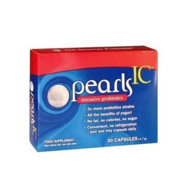Pearls IC is a clever probiotic that guarantees the survival and ability of probiotic bacteria to multiply through the digestive tract. It helps for comfortable digestion and overall strong support of the digestive tract. It is ideal for seniors or during travel or vacation. The product is made with a patented Japanese technology.