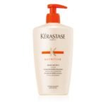 Restore your hair’s velvety smoothness and luminous glow. The Kérastase Nutritive Bain Satin 2 nourishing shampoo nourishes your hair thoroughly while washing it, while the extract of iris protects it against unwanted oxidising. You’ll notice right after how much easier your hair will be to comb.