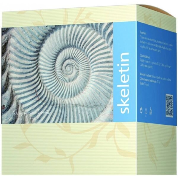 Energy Skeletin is a dietary supplement in the form of capsules containing sepia bone powder, collagen, fish oil, stem and nettle leaf extract, manganese sulfate, rosehip fruit extract.