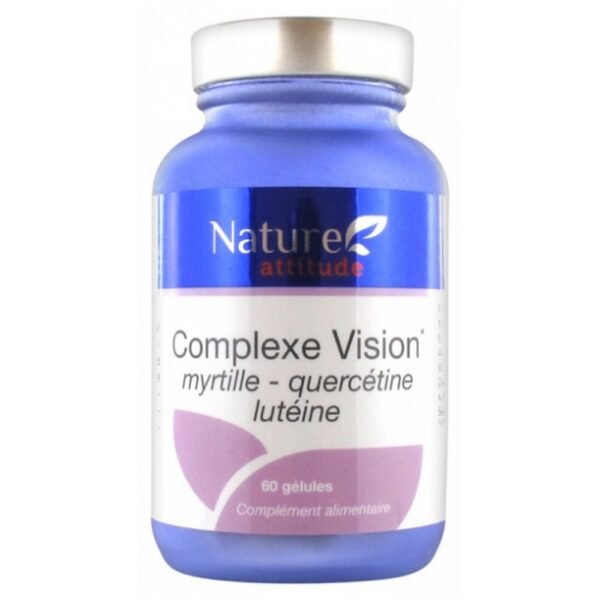 Nature Attitude Vision Complex 60 Capsules is a food supplement in form of capsules based of Blueberry, Quecertin, and Lutein which helps to favor the peripheral circulation and contributes to a good vision.