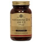 Solgar Vitamin D3 400 UI (10mcg) 250 Softgels is a food supplement.