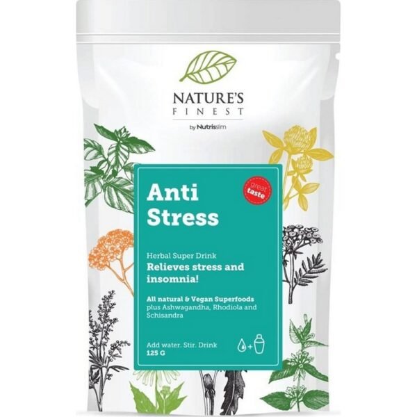 100% natural herbal drink with orange flavor to support stress. It has adaptogenic effects