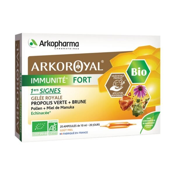 Immunité Fort d'ArkoRoyal is a food supplement based on royal jelly