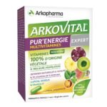 Arkovital Pur'Énergie MultiVitamines Expert is a food supplement which helps to keep shape and vitality. It is recommended in case of overwork or temporary tiredness