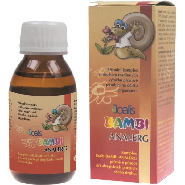Joalis Bambi Anaerg syrup complex with plant extracts for children contributes to the normal function of the immune system.