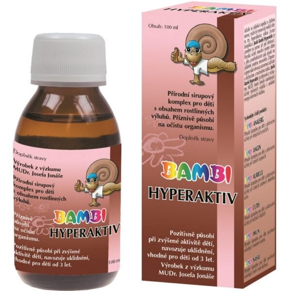 Joalis Bambi Hyperaktiv syrup complex with plant extracts for children can be used as a support for hyperactivity .