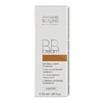 BB cream of a lighter shade with a yellow tint unifies the skin tone