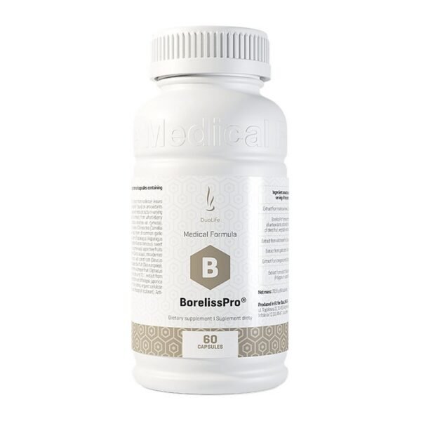 Dietary supplement that supports the treatment of Lyme disease and parasites. BorelissPro is