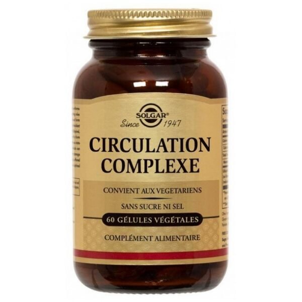 Circulation Complex Solgar is a brand new formula for circulation. It brings together ten plant ingredients: horse chestnut