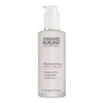 Milk with avocado oil and burdock or cucumber extracts gently cleanses the skin