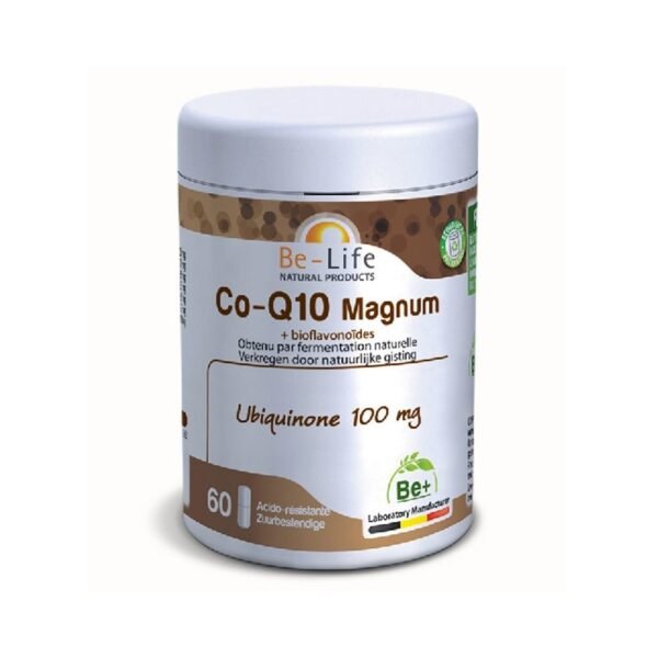 The food supplement Biolife Co-Q10 Magnum brings you ubiquinone in high concentration (100mg) as well as bioflavonoids.