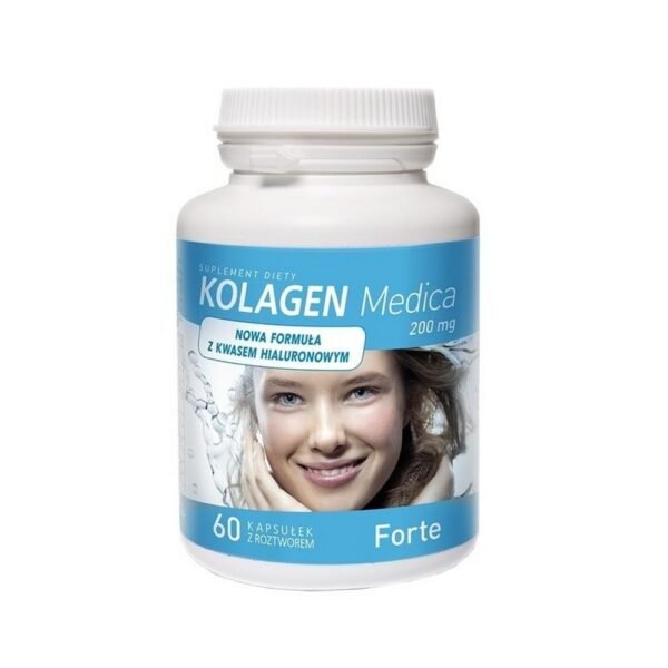 The content of Kolagen Medica 200 mg capsules with hyaluronic acid was previously dissolved and brought to the form of a solution so that the bioavailability of the substance was as fast as possible and absorbed as quickly as possible.
