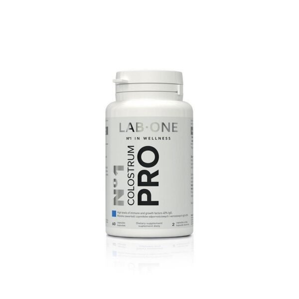 No1 Colostrum Pro - Natural support for the immune system. The supplement contains a high amount of IgG immune and growth factors 40%. Colostrum is bovine colostrum