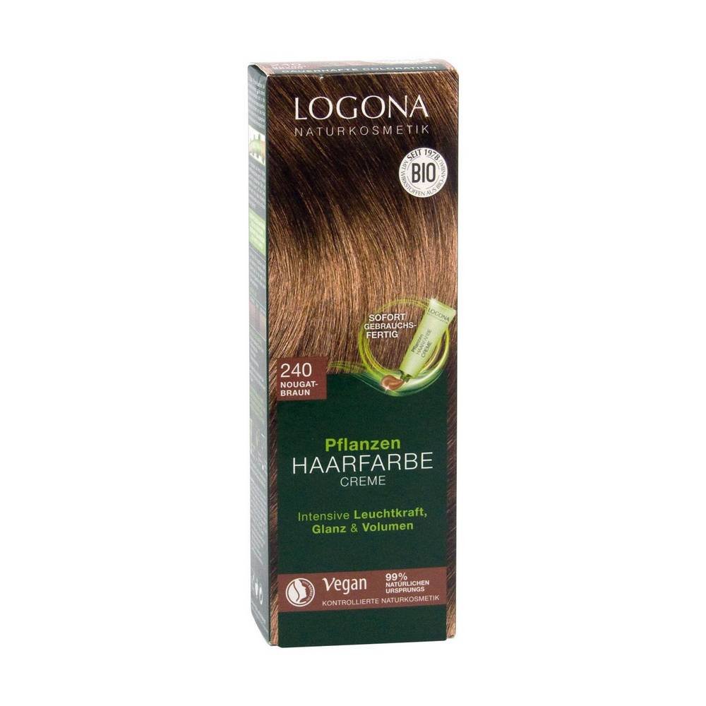 Logona растительная краска для волос 092 кофейно-коричневый logona