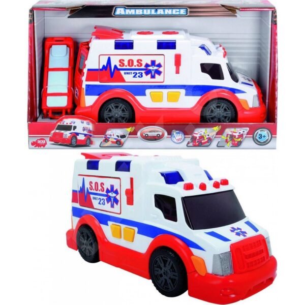 Dickie ambulance 33 cm. Ambulance with sounds and lights