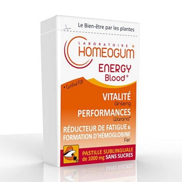 HOMEOGUM ENERGY BLOOD SUBLINGUAL PELLET 40G